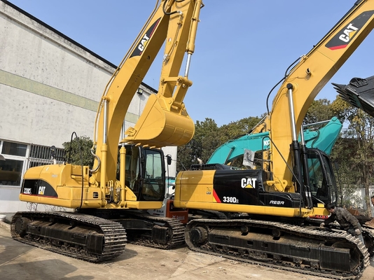CAT 330D2 Excavateur d'occasion avec cylindre hydraulique Liyuan et seau de 0,3M3 en bon état
