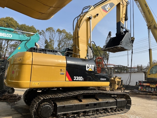 CAT 330D2 Excavateur d'occasion avec cylindre hydraulique Liyuan et seau de 0,3M3 en bon état