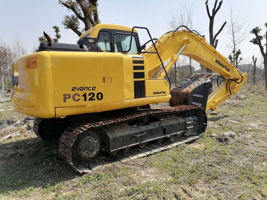 Excavatrice utilisée Komatsu PC120 avec une capacité de seau de 0,5 m3 en bon état