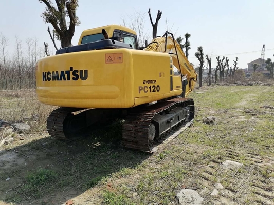 Excavatrice utilisée Komatsu PC120 avec une capacité de seau de 0,5 m3 en bon état