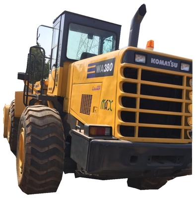 En excellent état, le chargeur à roues usagé Komatsu WA380 avec cylindre hydraulique Liyuan.