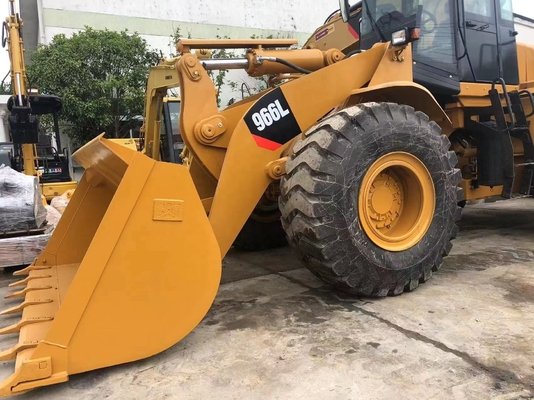 Chargeur à roues usagé en bon état CAT 966L avec moteur japonais et pompe hydraulique Liyuan