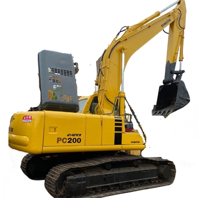 Excavatrice PC200 utilisée avec cylindre hydraulique Liyuan et pompe en bon état