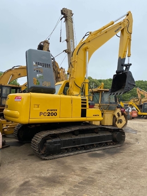 Excavatrice PC200 utilisée avec cylindre hydraulique Liyuan et pompe en bon état