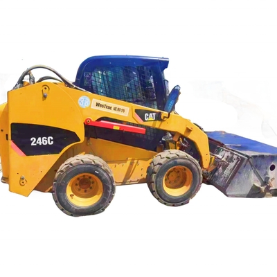 Chargeur à roues japonais Caterpillar 246C avec moteur YUNNEI et peinture originale