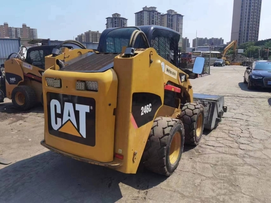 Chargeur à roues japonais Caterpillar 246C avec moteur YUNNEI et peinture originale