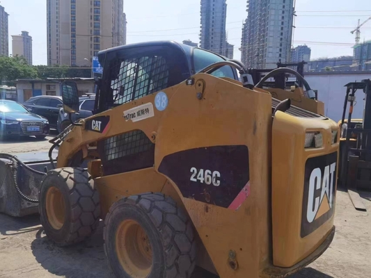 Chargeur à roues japonais Caterpillar 246C avec moteur YUNNEI et peinture originale