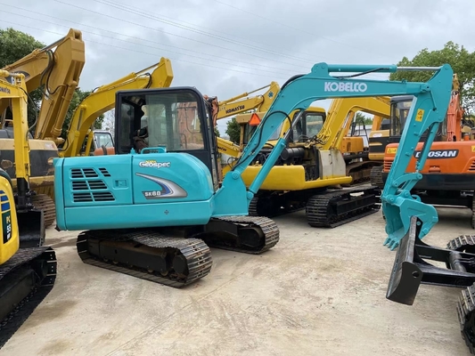 Mini-excavatrice Kobelco SK60 utilisée avec pompe hydraulique Liyuan