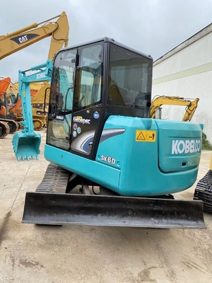 Mini-excavatrice Kobelco SK60 utilisée avec pompe hydraulique Liyuan