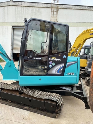 Mini-excavatrice Kobelco SK60 utilisée avec pompe hydraulique Liyuan