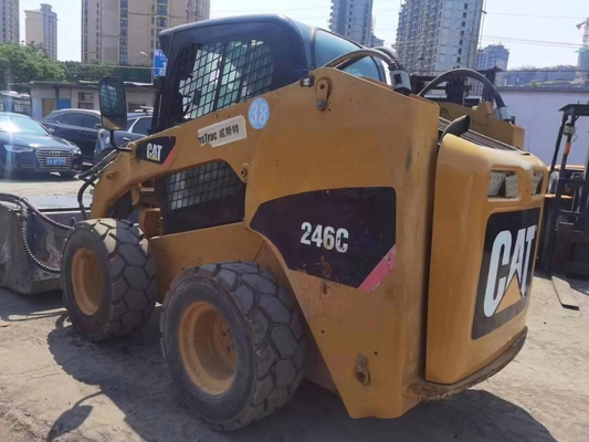 Utilisé CAT 246C chargeur de roue à roue avec une meilleure économie de carburant et de déplacement du sol
