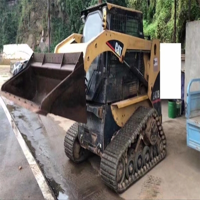 42kw Caterpillar CAT 247B chargeur à direction par glissement avec autre pompe hydraulique au Japon