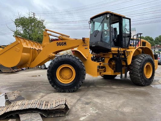 Machine de traction japonaise d'origine Chargeur à roues usées CAT 966H avec vanne hydraulique Liyuan