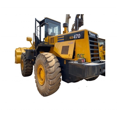 Second hand Komatsu WA470 chargeur à roues chargeurs à patins 194KW pour les travaux de construction