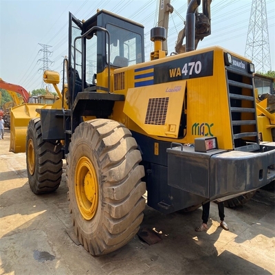 Second hand Komatsu WA470 chargeur à roues chargeurs à patins 194KW pour les travaux de construction