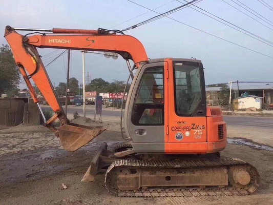 Excavateur original japonais 7T Hitachi zx75us zaxis75us Crawler Digger avec moteur EPA
