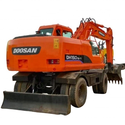 Excavateur Doosan DH150W-7 utilisé avec moteur HINO 15000 kg Poids de la machine et Japon