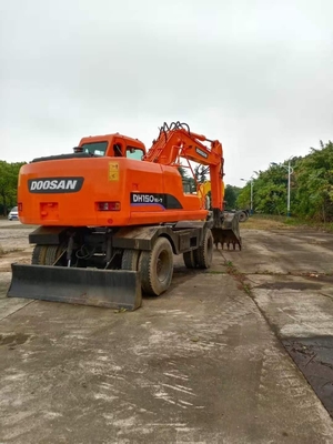 Excavateur Doosan DH150W-7 utilisé avec moteur HINO 15000 kg Poids de la machine et Japon