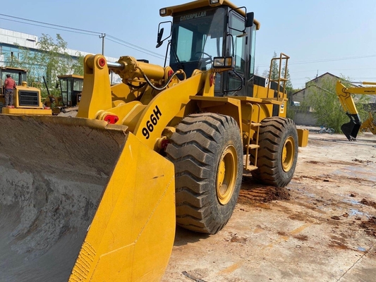 CAT 966H Chargeur à roues d'occasion en bon état et soupape hydraulique Liyuan du Japon