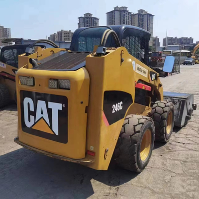 Moteur YUNNEI Peinture d'origine Utilisé Caterpillar 246C Chargeur de roues en excellent état
