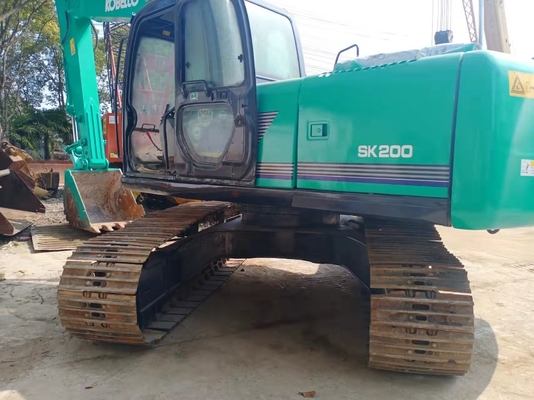 Excavatrice utilisée Kobelco SK200 Excavatrice à rampe avec moteur HINO