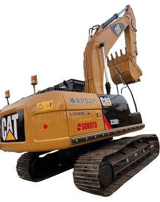 Excavateur Caterpillar 320D2 d'occasion 20 tonnes avec vanne hydraulique Liyuan du Japon