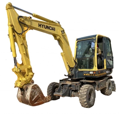 Hyundai 60w-9 Corée d'occasion Originale 6 tonnes Excavateur Crawler Digger 6000 kg Poids de la machine