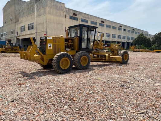 Japon Original Caterpillar 14H Motor Grader utilisé avec pneu routier et chargeur avant au Japon