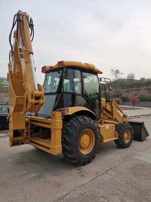 Bonne machine de chargement à roues japonaise 428 CAT 428F d'occasion avec 15000 kg de poids