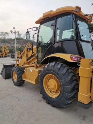 Bonne machine de chargement à roues japonaise 428 CAT 428F d'occasion avec 15000 kg de poids