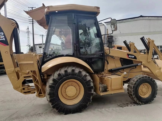 CAT 420F Chargeuse à remorque avec soupape hydraulique Liyuan du Japon, poids opérationnel de 15 tonnes