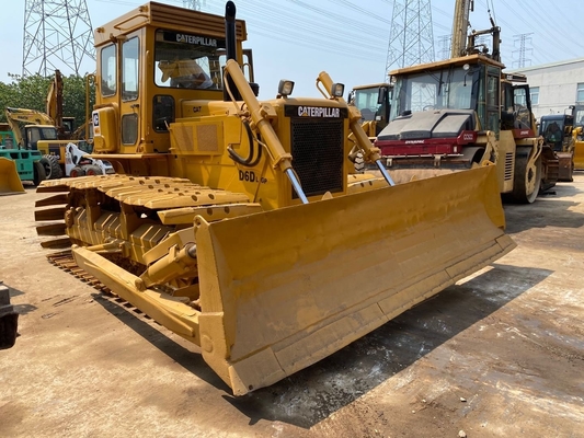 Bulldozer CAT D6D usagé avec cylindre hydraulique Liyuan et pompe en excellent état