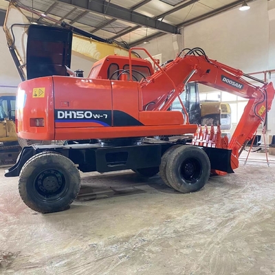 Excavateur à rouleaux de 15 tonnes Doosan DH150W-7 utilisé au Japon avec cylindre hydraulique Liyuan