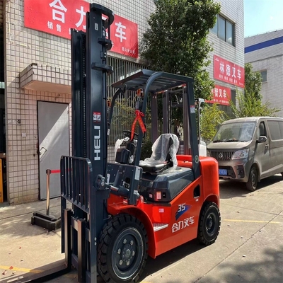 Héli 35 3,5 tonnes de chariot élévateur à fourche d'occasion moteur original prêt pour votre manutention de matériel