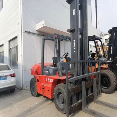 Mini chariot élévateur diesel CPCD70 de 7 tonnes avec pièce jointe couleur originale et concurrence chaude