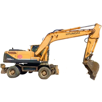Peinture originale Hyundai 210W-9 Excavator 21000 kg Poids de la machine Pompes hydrauliques Liyuan