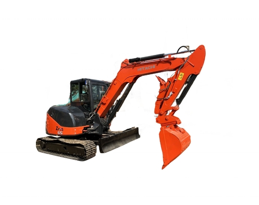 6.5 tonnes mini-pelée Hitachi ZX65U hydraulique Backhoe utilisé ZX65U Deft conception Japon