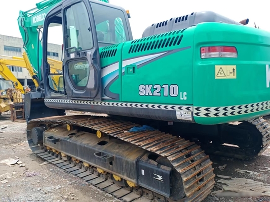 Excavatrice utilisée Kobelco SK210 du Japon Excavatrice hydraulique à rampe Kobelco originale