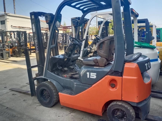 Camion élévateur mini Toyota FD15 à moteur diesel d'occasion Excellente condition de travail 1,5 tonne
