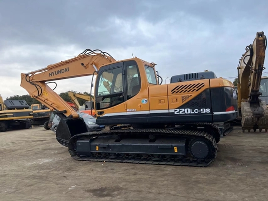 Excavateur d'occasion Hyundai 220lc-9s moteur EPA Shanghai 22T creuseur à bas prix