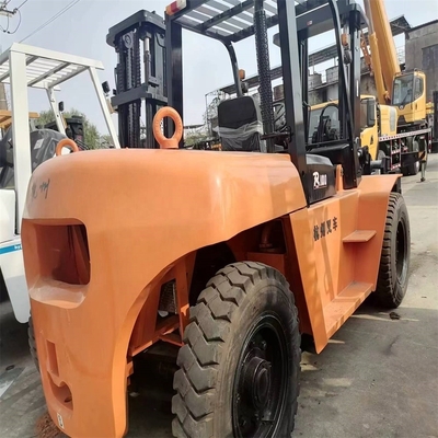 Le chariot élévateur Hangzhou R100 de 10 tonnes utilisé pour un fonctionnement facile sur le marché de Shanghai