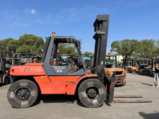 Nice Performance Japon Original TOYOTA FD80 8 tonnes camion élévateur diesel pour entrepôt