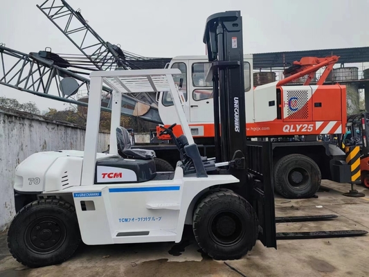 2019 TCM utilisé 7 tonnes chariot élévateur en bon état Japon fait Blanc Chariot élévateur d'occasion