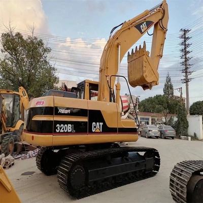Excellentes conditions de travail Utilisé CAT 320bl Excavateur à rampe 95kw 20 tonnes Poids de fonctionnement