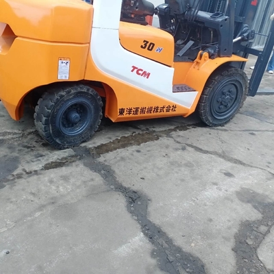 Camion élévateur diesel de 3 tonnes TCM d'occasion 2017 avec moteur d'origine japonais