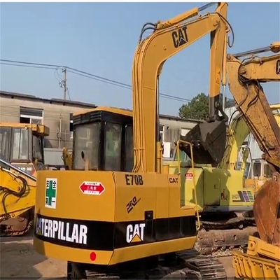 40kw Mini Excavateur Caterpillar d'occasion Excavateur E70B en couleur originale