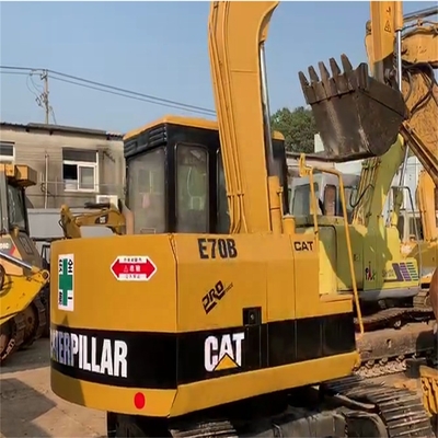 40kw Mini Excavateur Caterpillar d'occasion Excavateur E70B en couleur originale