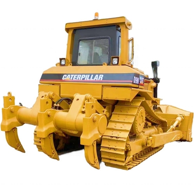 Cat D9N Bulldozer CAT d'occasion avec moteur original Cat et bulldozer hydraulique à rampe