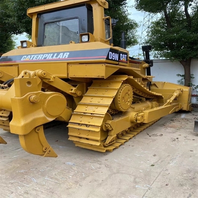 Cat D9N Bulldozer CAT d'occasion avec moteur original Cat et bulldozer hydraulique à rampe
