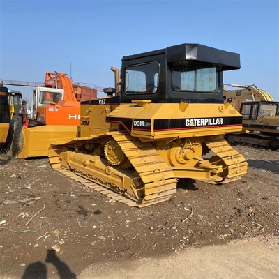 Bulldozers hydrauliques à rampe CAT D5M Couleur originale Bulldozers utilisés pour la construction